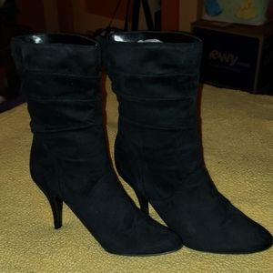 A FUN PAIR Retro 80's  Slouchy Suede Boots